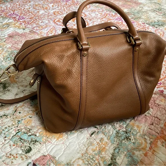 Michael Kors Tan Leather Satchel - Picture 2 of 6